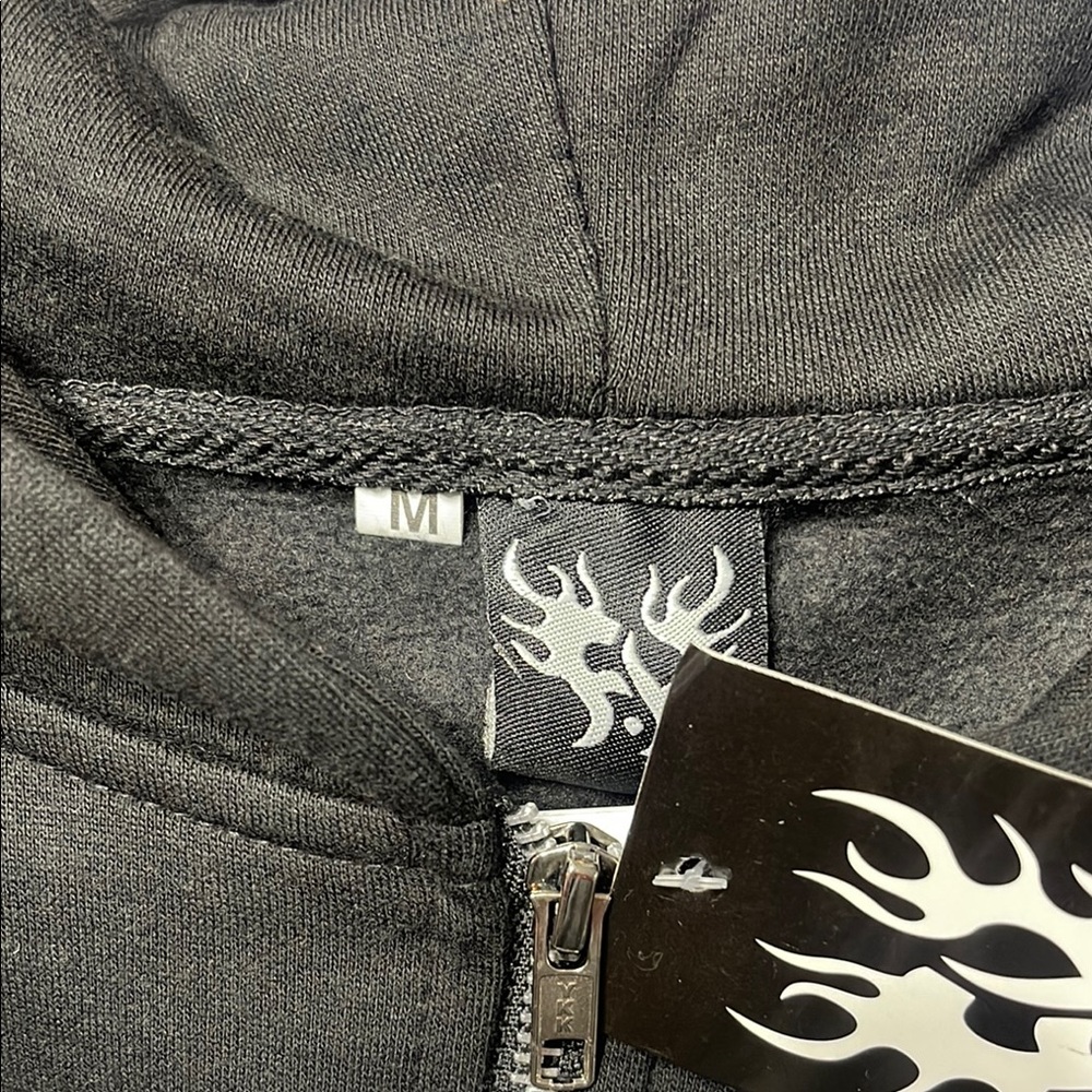 Men’s Forever Hungry Rhinestone Jacket – Size M / Black / NWT - Picture 7 of 7